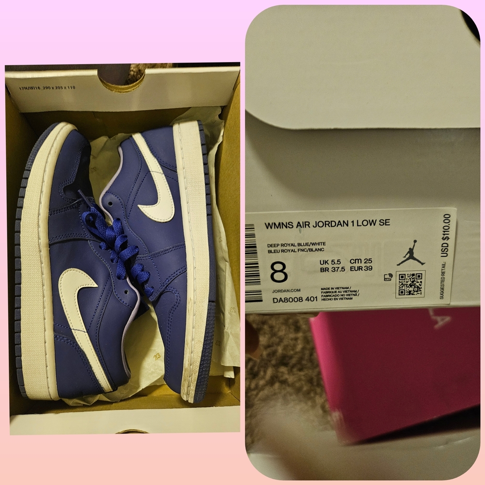 Nike Air Jordan 1 Low SE Deep Royal Sneakers